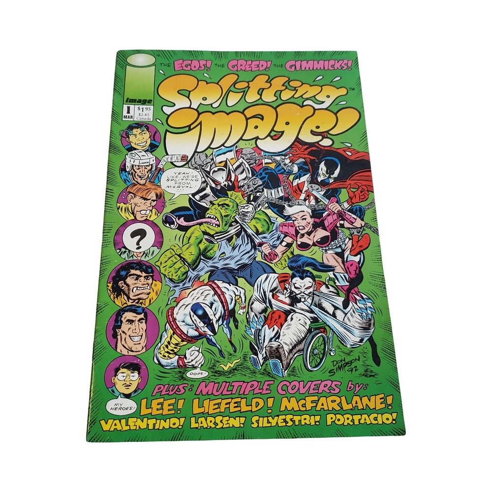 Splitting Image 1 Image Comics 1993 Don Simpson Parody Spawn Savage Dragon